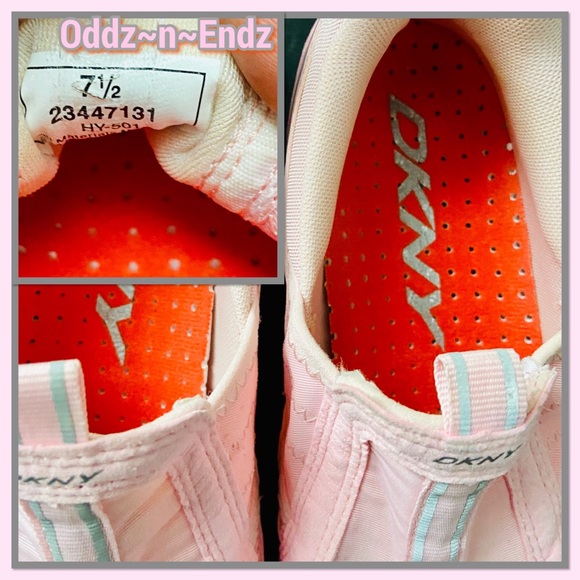 FINAL PRICE MARKDOWN!/DKNY Signature Pink Sneakers/Size 7.5 - Picture 6 of 12